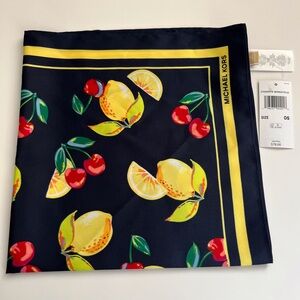 New Michael Kors Lemon & Cherry Scarf